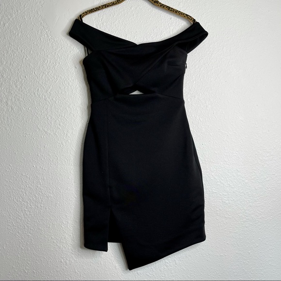 BEC & BRIDGE Nile Serpent Black Cutout Mini Dress - Picture 3 of 10